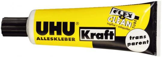 UHU ALLESKLEBER Kraft transparent FLEX+CLEAN 42 g 