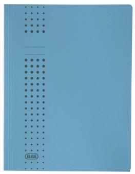 Elba Sammelmappe chic, Karton (RC), 320 g/qm, A4, 10 mm, blau 