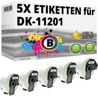 5x Alternativ Brother Adress-Etiketten DK-11201 Label 