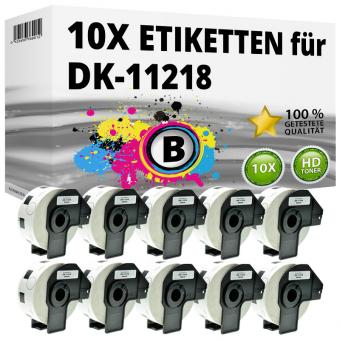 10x Alternativ Etiketten Brother DK-11218 