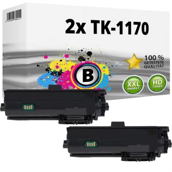 2x Alternativ Kyocera Toner TK-1170 / 1T02S50NL0 Schwarz 