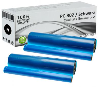 2x Alternativ Brother Thermo-Transfer-Rolle PC-302RF 