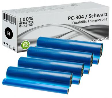 4x Alternativ Brother Thermo-Transfer-Rolle PC-304RF 