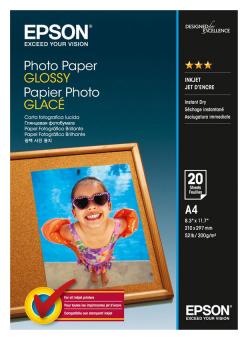 Epson Fotopapier DIN A4 - glänzend - 200g - 20 Blatt  