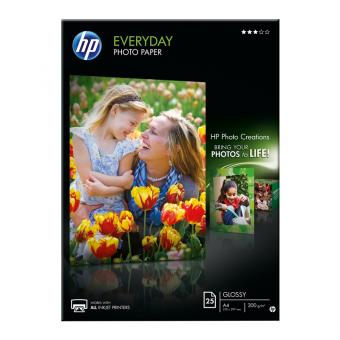 HP Fotopapier DIN A4 / Q5451A - glänzend - 200 g/m² - 25 Blatt 