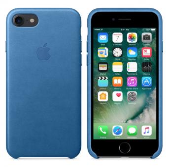 Apple iPhone 7 / 8 Leder Case - Seeblau 