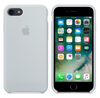 Apple iPhone 7 / 8 Silikon Case - Nebelblau 