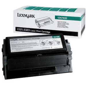 Original Lexmark Toner 12A7400 Schwarz 