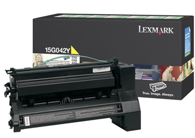 XL Original Lexmark Toner 15G042Y Gelb 