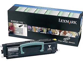 Original Lexmark Toner X203A11G Schwarz 