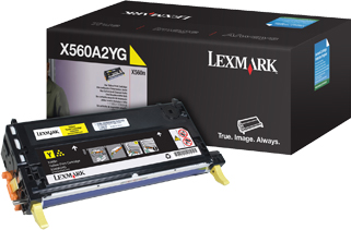 Original Lexmark Toner X560A2YG Gelb 