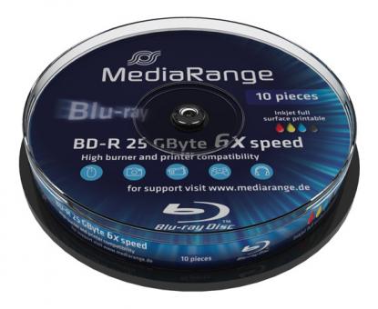 MediaRange BD-R 25 GB bedruckbar 10er Spindel 