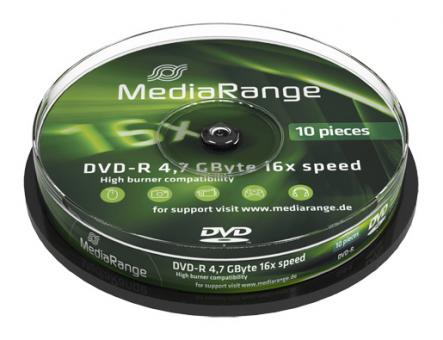 MediaRange DVD+R 4,7 GB 10er Spindel 