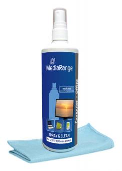 MediaRange Spray & Clean Set für TFT/LCD/Plasma-Bildschirme 250 ml 