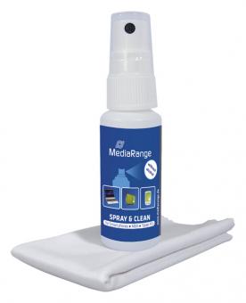 MediaRange Spray & Clean Set für Touchscreens 30 ml 