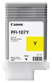 Original Canon Tintenpatrone PFI-107 Y / 6708B001 Gelb 
