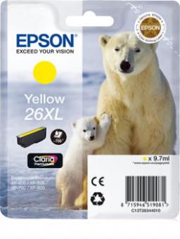 Original Patronen Epson T2634 (Eisbär) Yellow/Gelb XL 