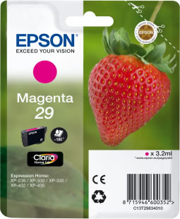 Original Epson Patronen 29 T2983 (Erdbeere) Magenta 