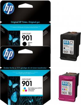 Original HP Patronen 901 Black + 901 Color Multipack 