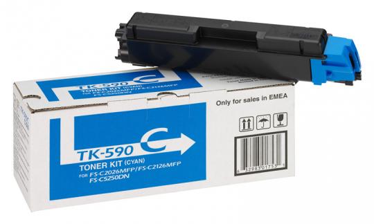 Original Kyocera Toner TK-590C Cyan 