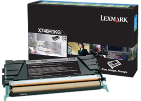 Original Lexmark Toner X746H1KG Schwarz 