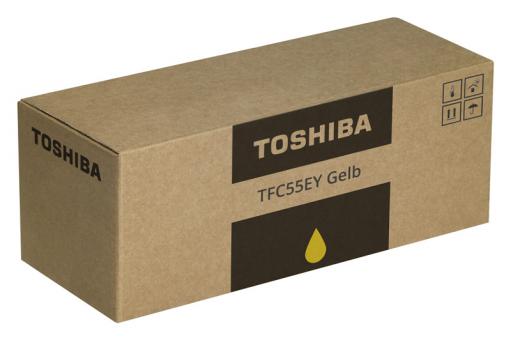 Original Toshiba Toner TFC55EY Gelb 