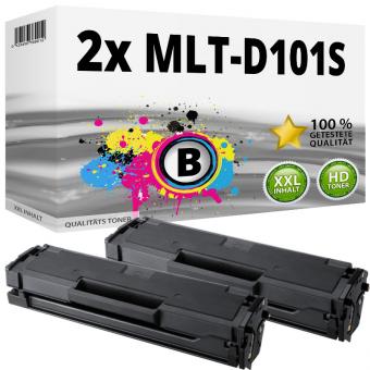 Alternativ Samsung MLT-D101S Toner Schwarz Doppelpack 
